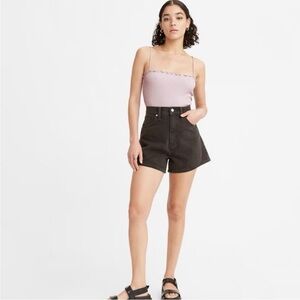 Levi’s High Waisted Mom Shorts in Black- Size 29